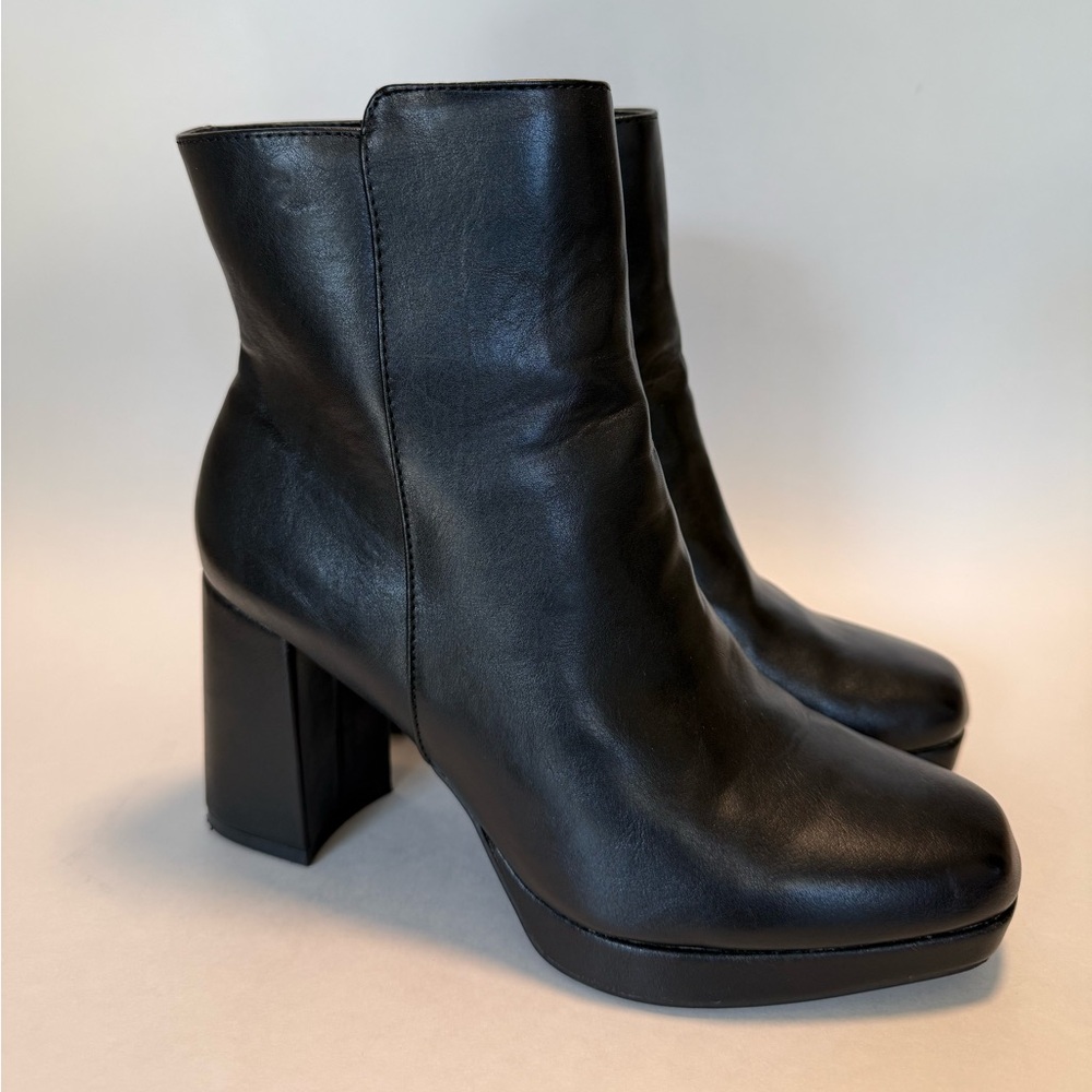 Worthington Womens Granted Block Heel Black Size 7 Used